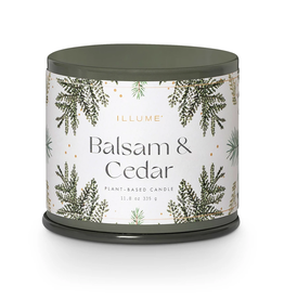 Illume Balsam & Cedar Vanity Tin Candle