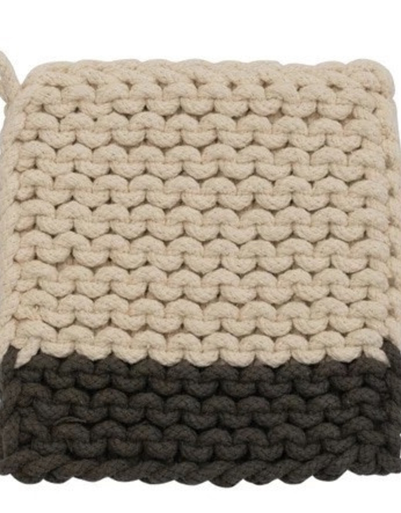 Creative Co-Op Cotton Crocheted Pot Holders 2 Styles