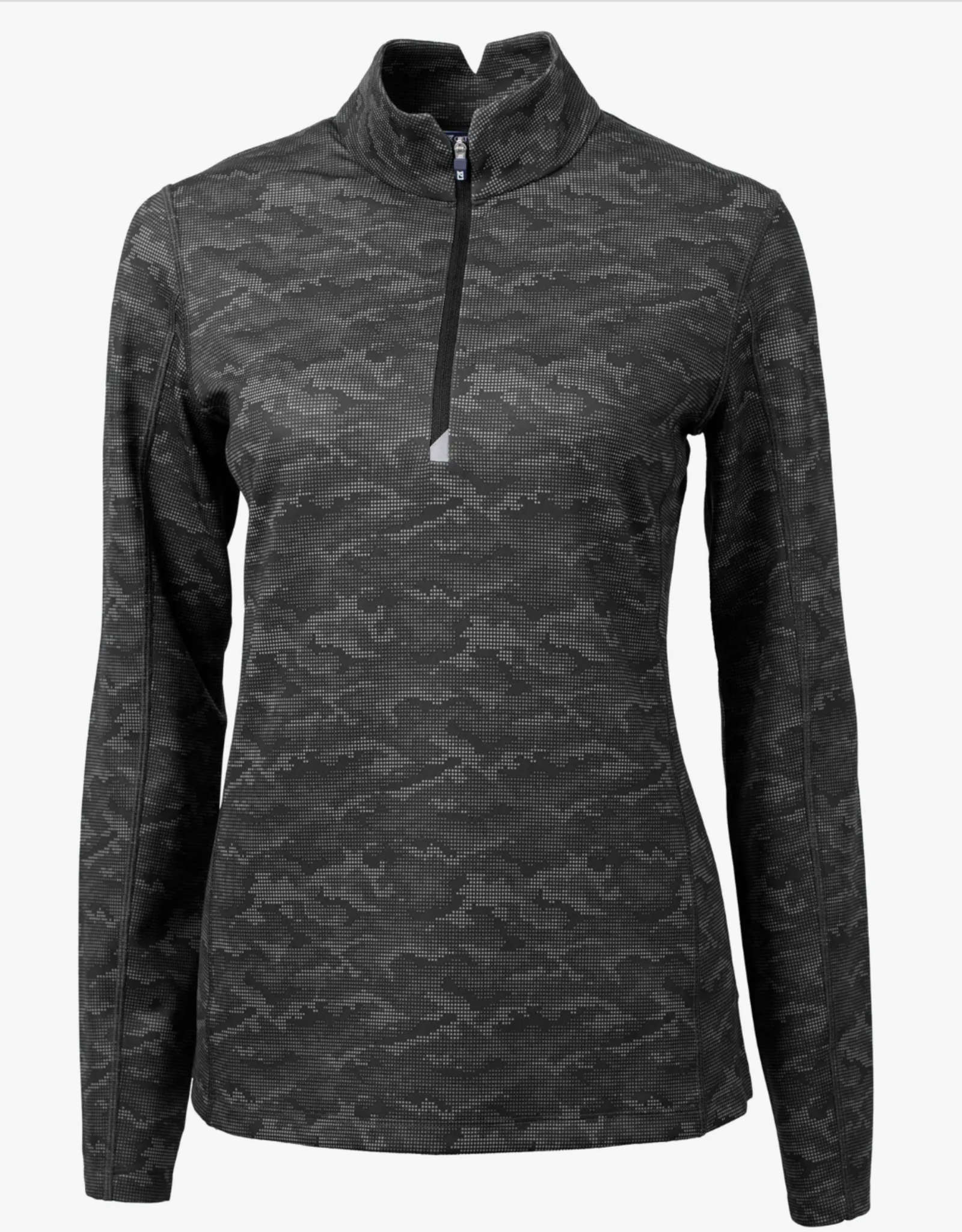 Traverse Camo Print Stretch Womens Quarter Zip