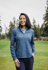Traverse Camo Print Stretch Womens Quarter Zip