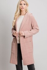 Be Cool Hooded Boxy Knit Coat