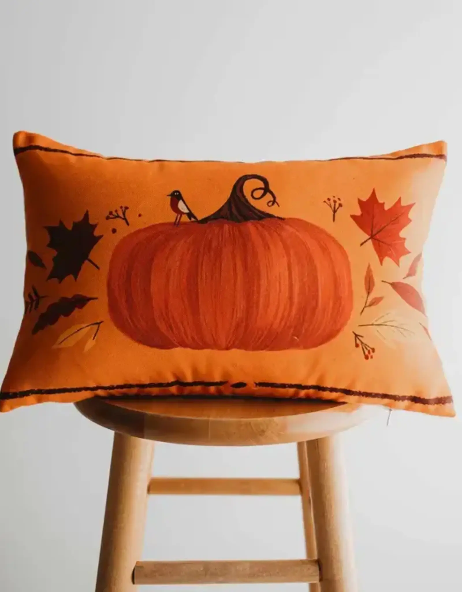 Fall Pumpkin Lumbar Pillows set of 2