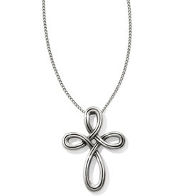 Brighton Interlok Petite Cross Necklace