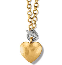 Brighton Inner Circle Heart Toggle Necklace