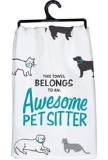 Primitives by Kathy Awesome Pet Sitter Dish Towel