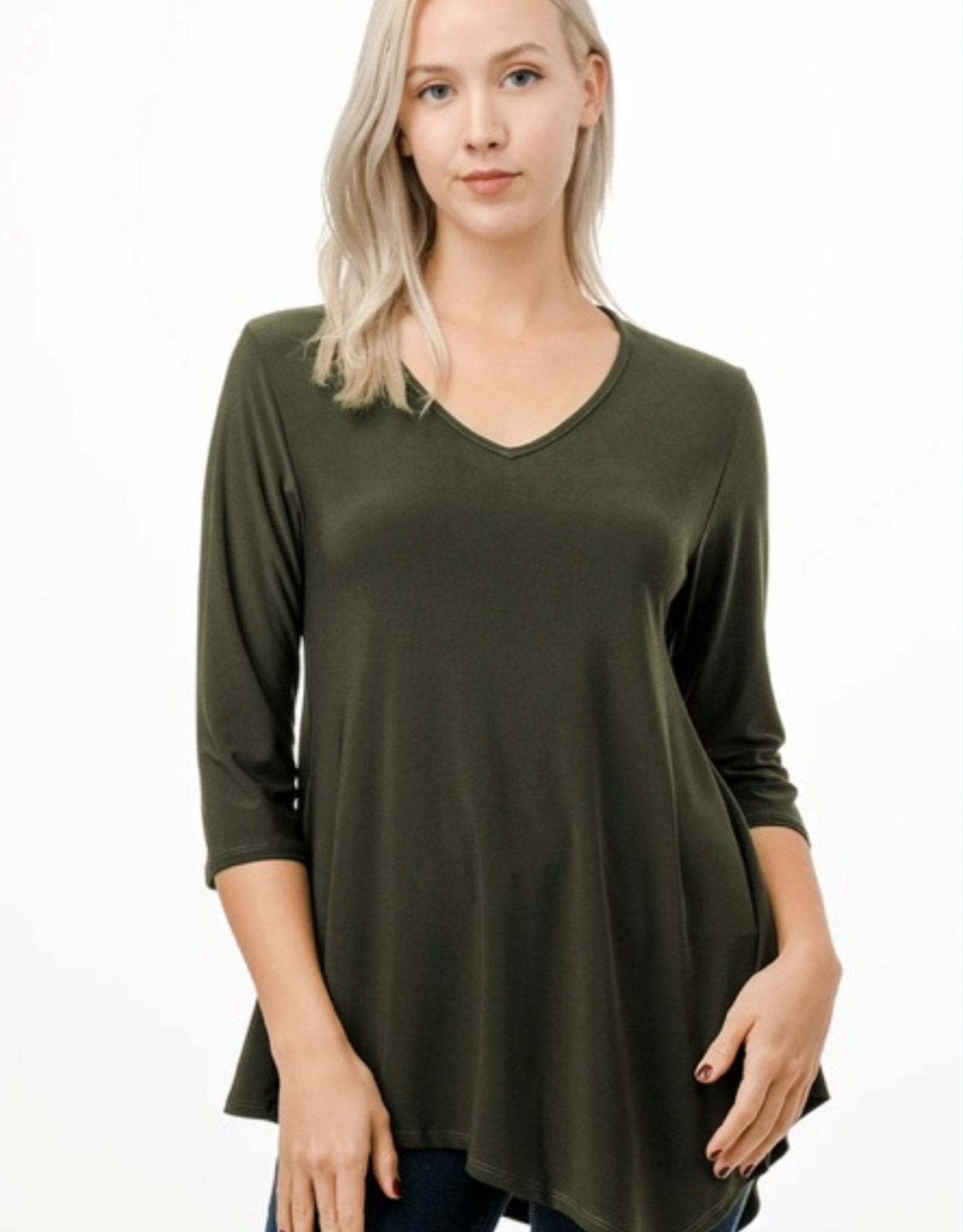 Solid Color Asymmetrical Tops