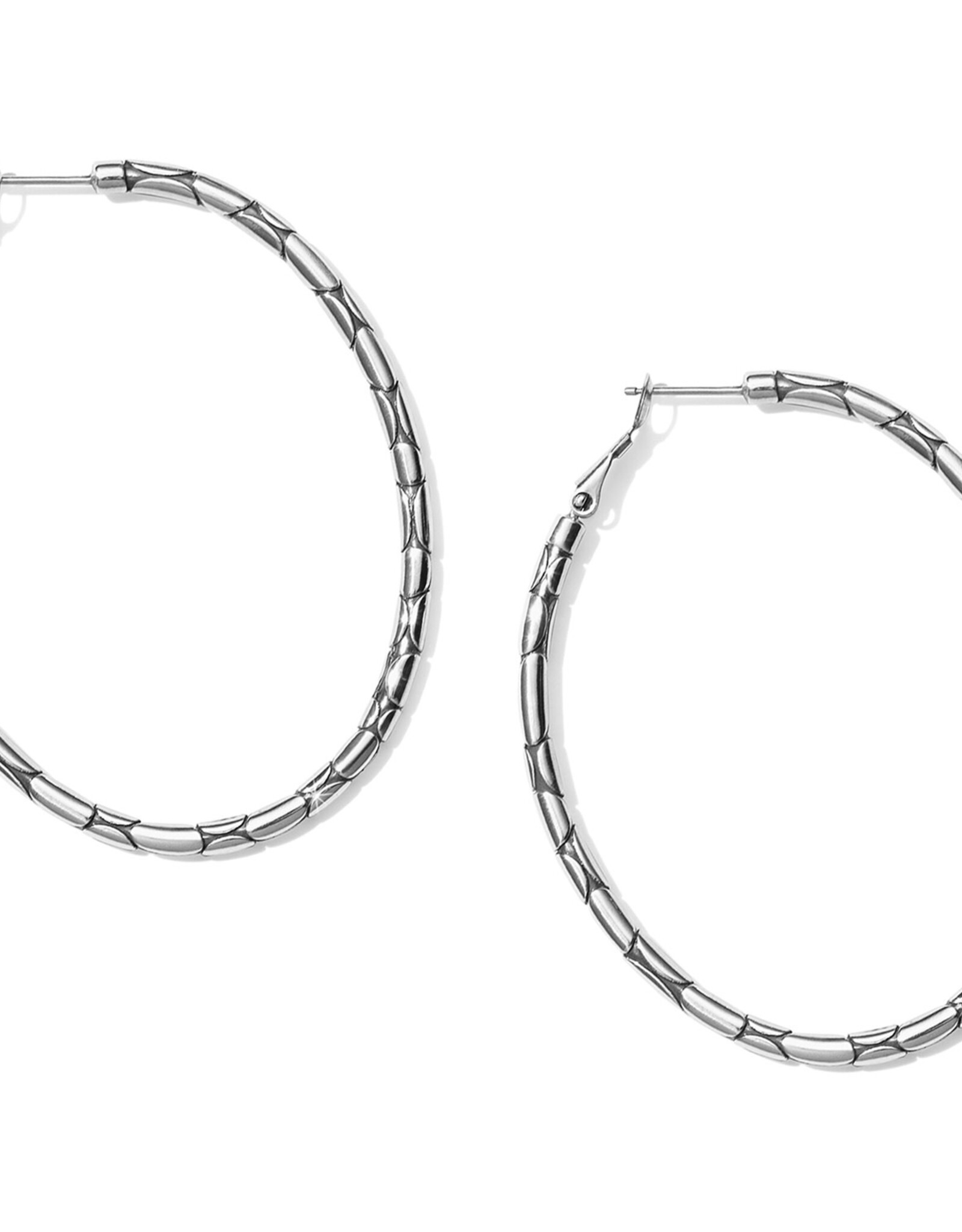 Brighton Pebble Large Oval Hoop Earrings