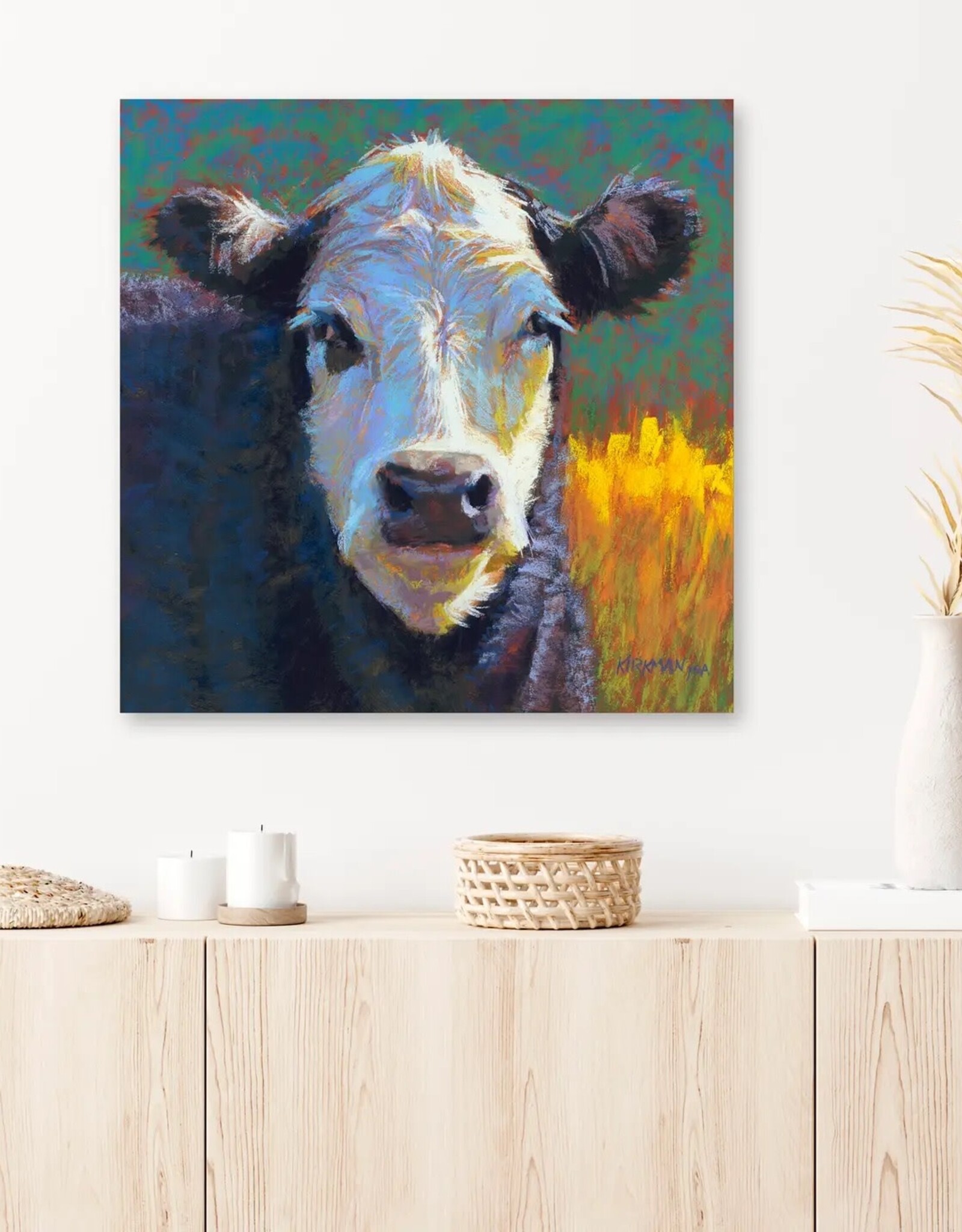 Greenbox Art Pastoral Portraits - Gentle Giant Stretched Canvas 18" x 18"