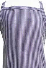 Grey Stripe Cross-Back Apron