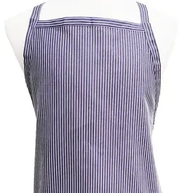 Grey Stripe Cross-Back Apron