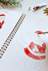 emily lex studio Christmas watercolor workbook