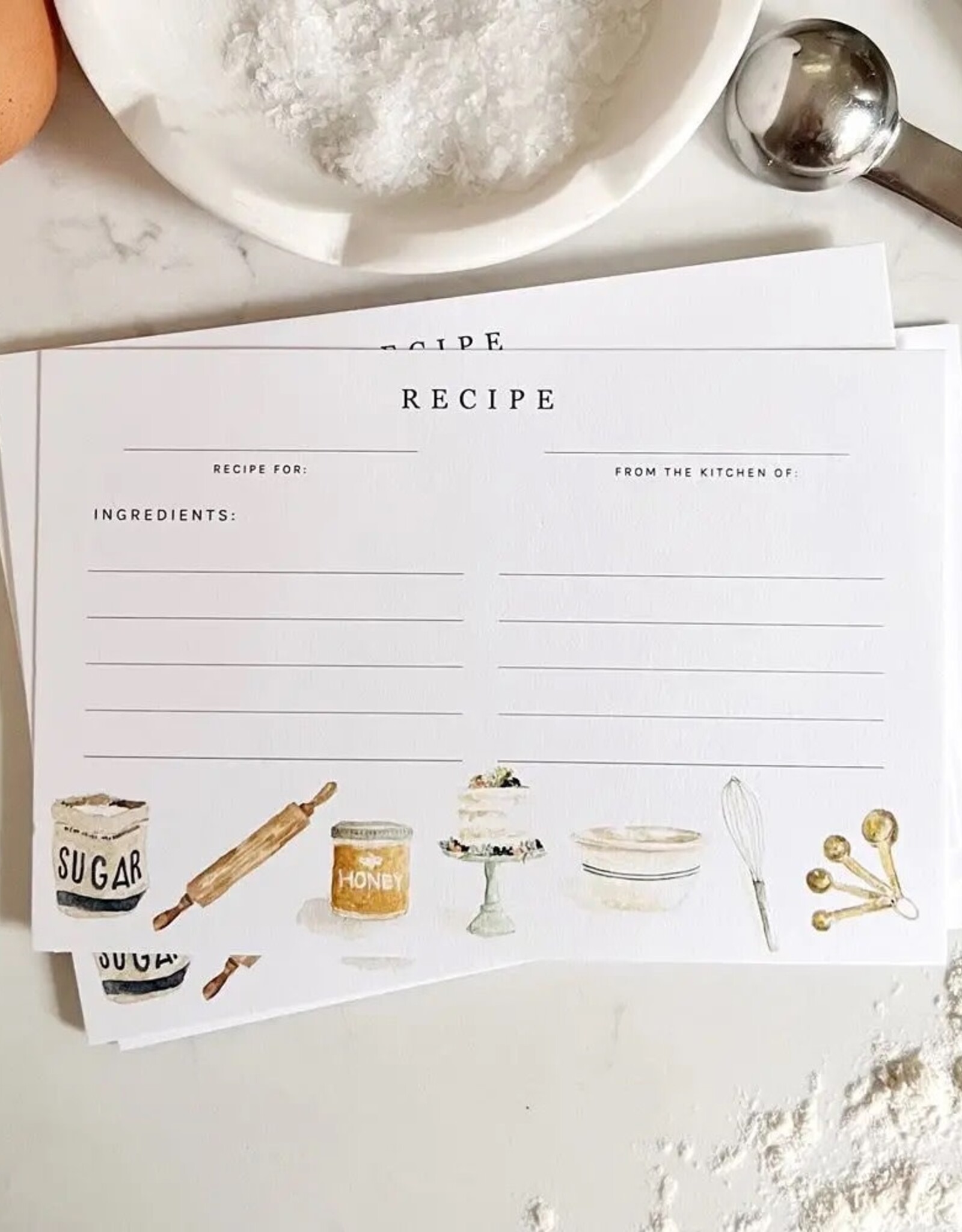 emily lex studio Baking recipe cards