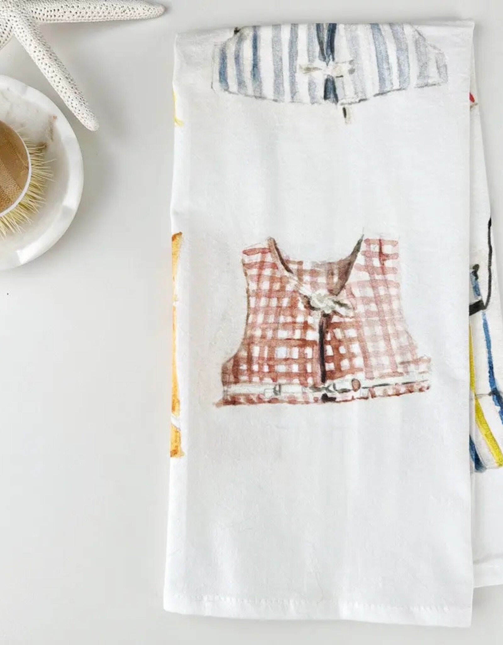 emily lex studio Boat Coats Tea Towel