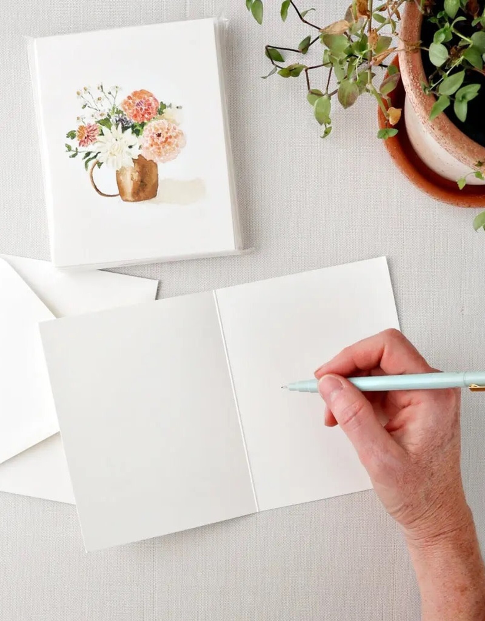 emily lex studio Dahlia Bouquet Notecards