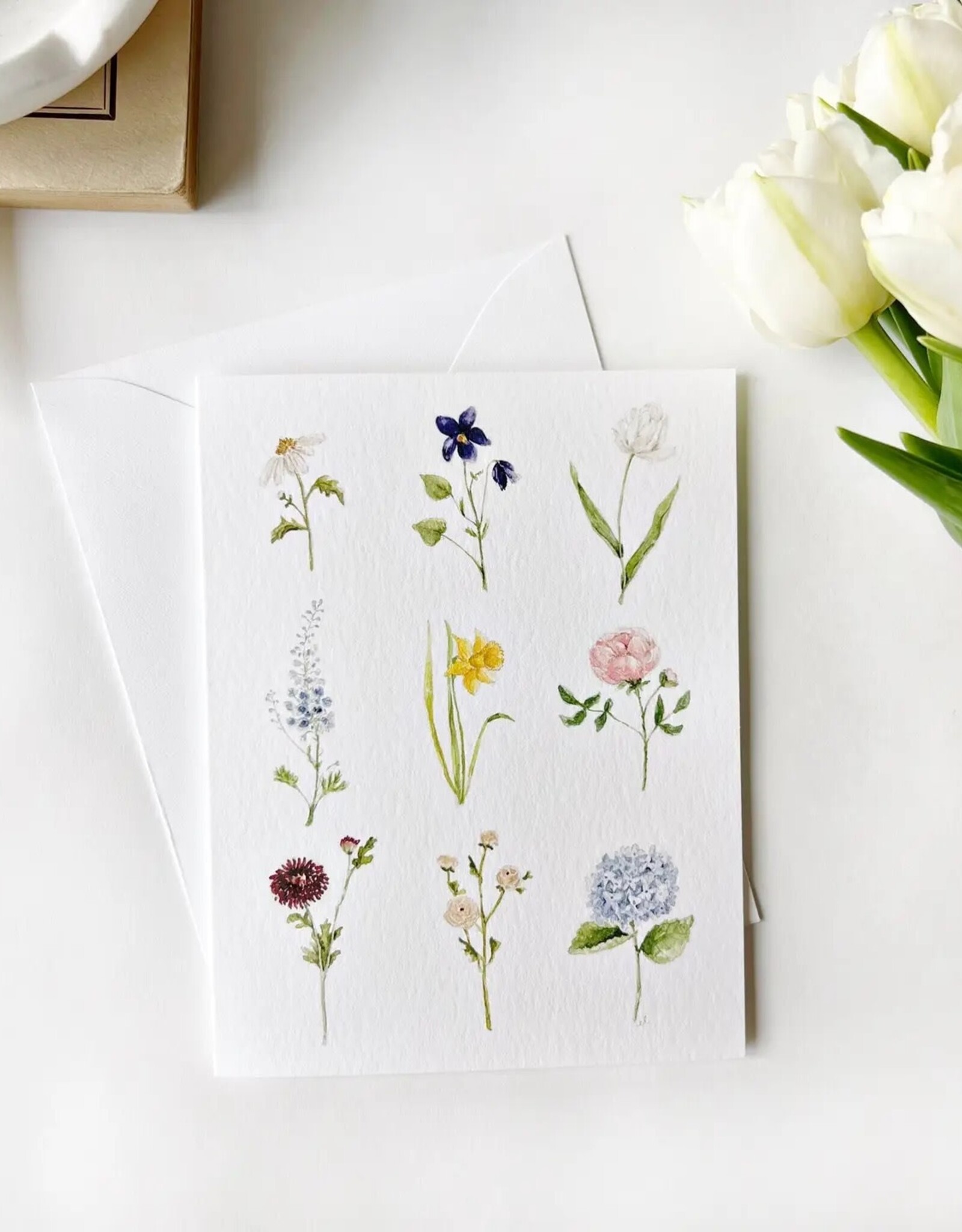 emily lex studio Garden Flowers Notecards