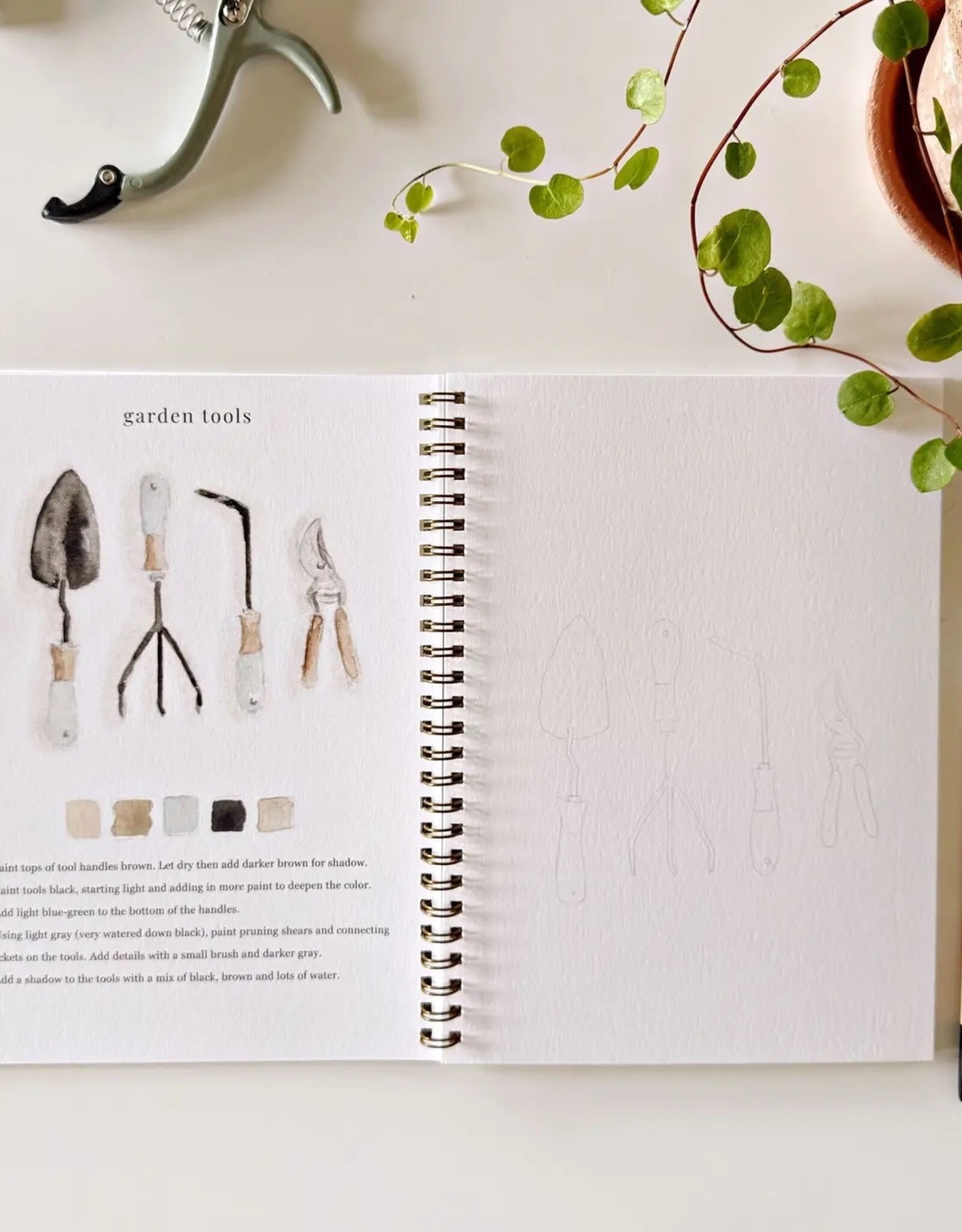 emily lex studio Garden Watercolor Workbook