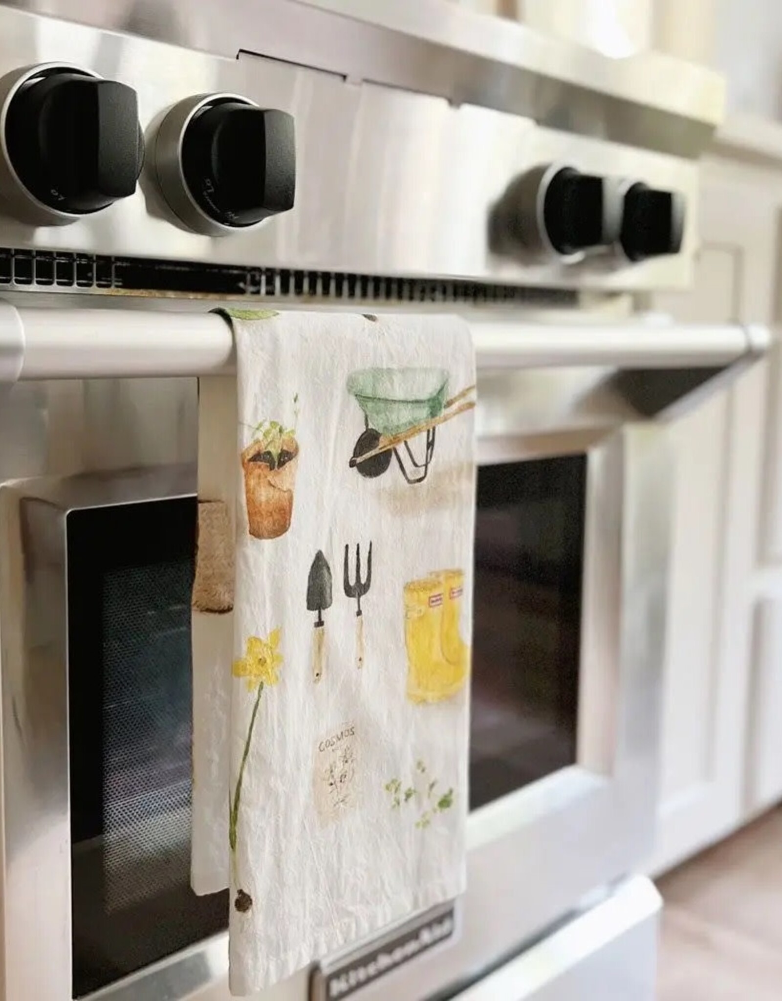 emily lex studio Gardening Tea Towel