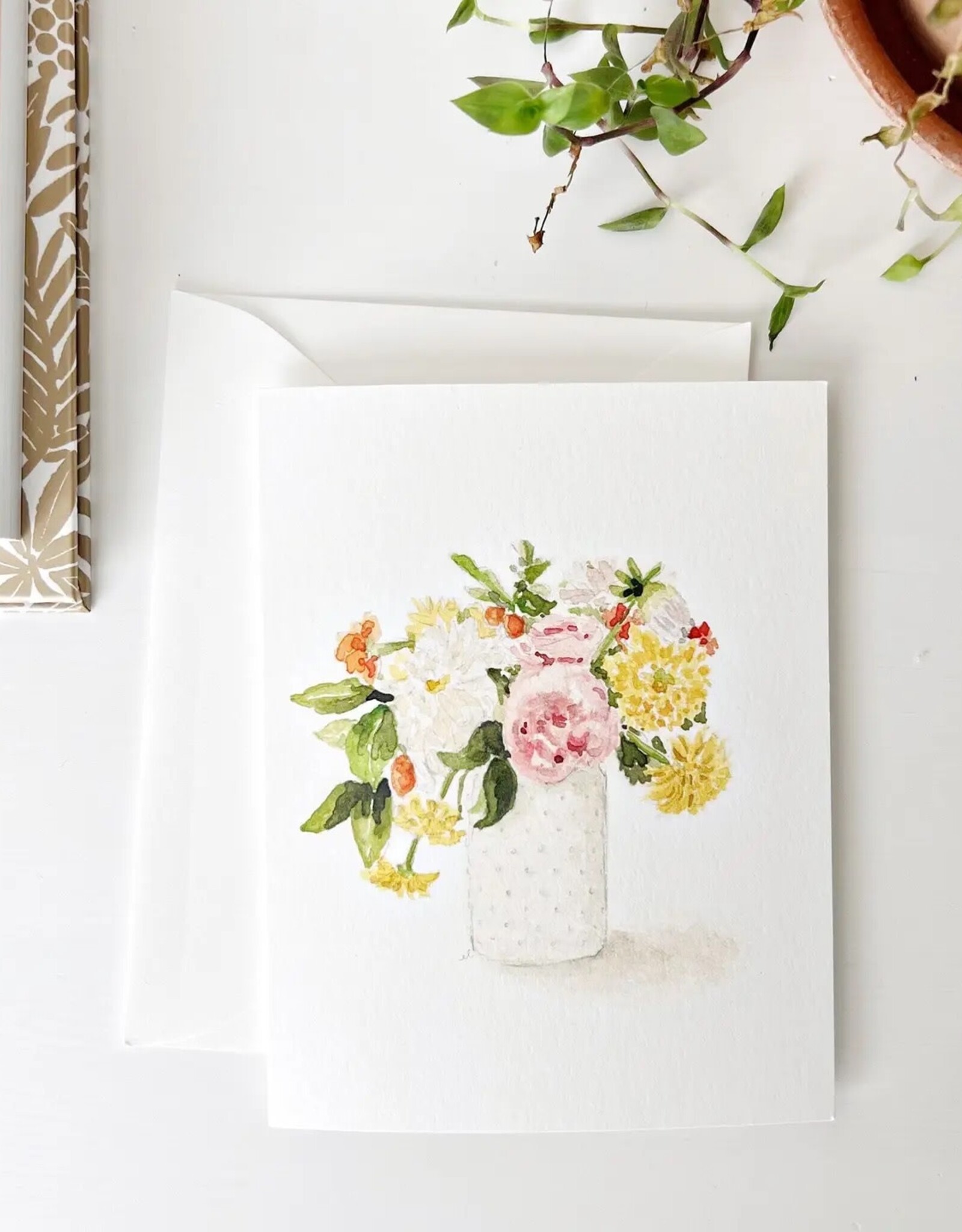 emily lex studio Hobnail Bouquet Notecards
