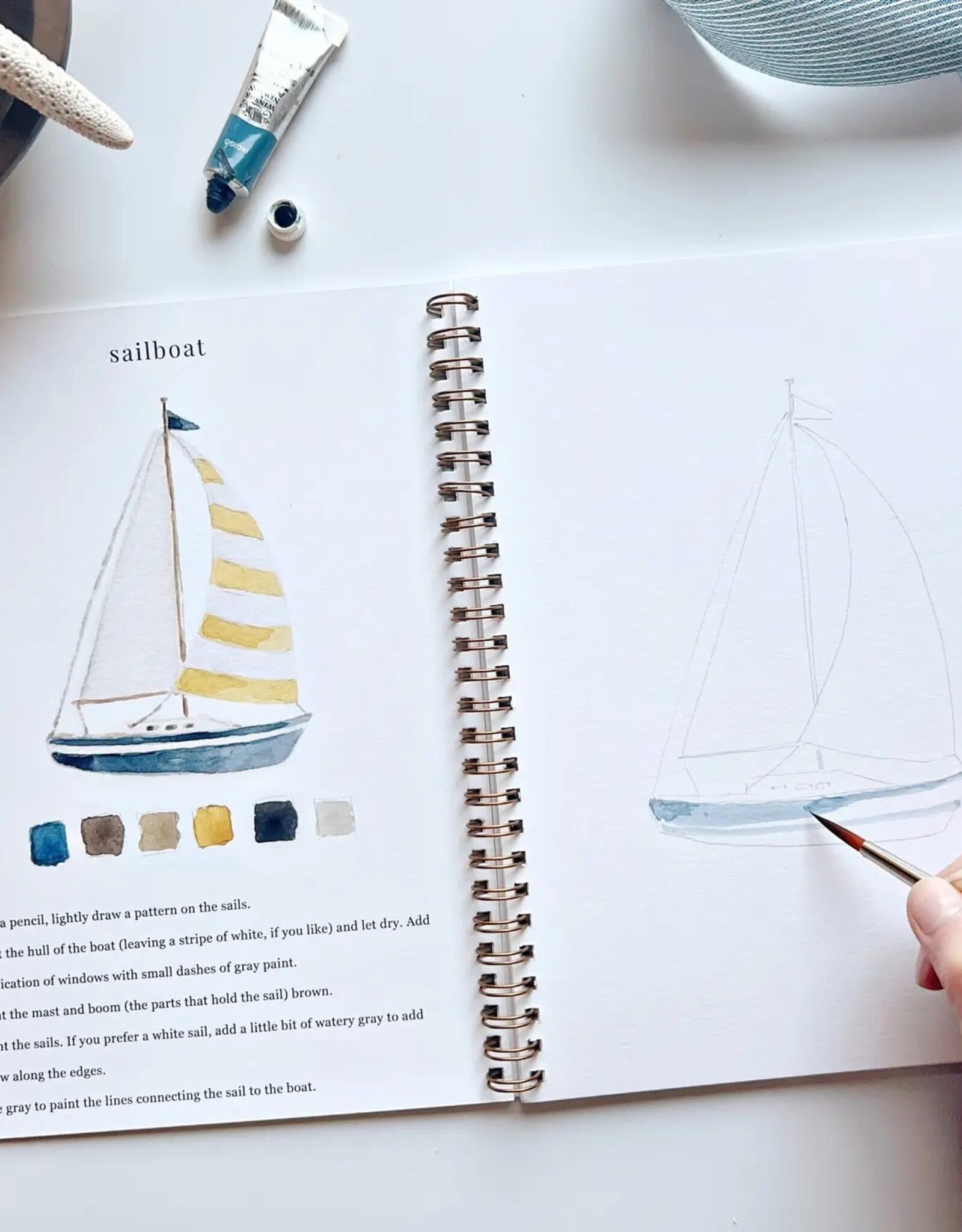 emily lex studio Seaside Watercolor Workbook