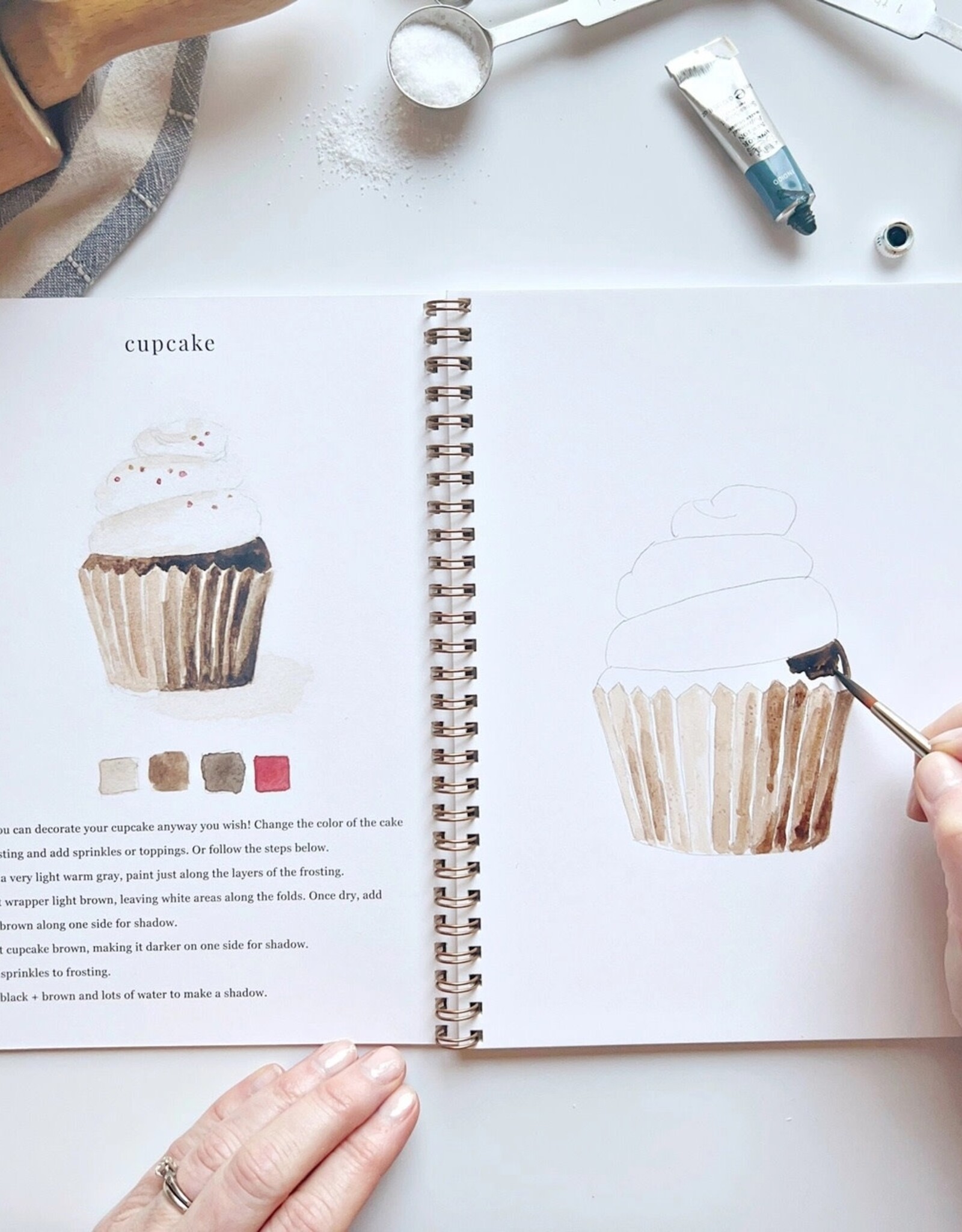 emily lex studio Baking watercolor workbook