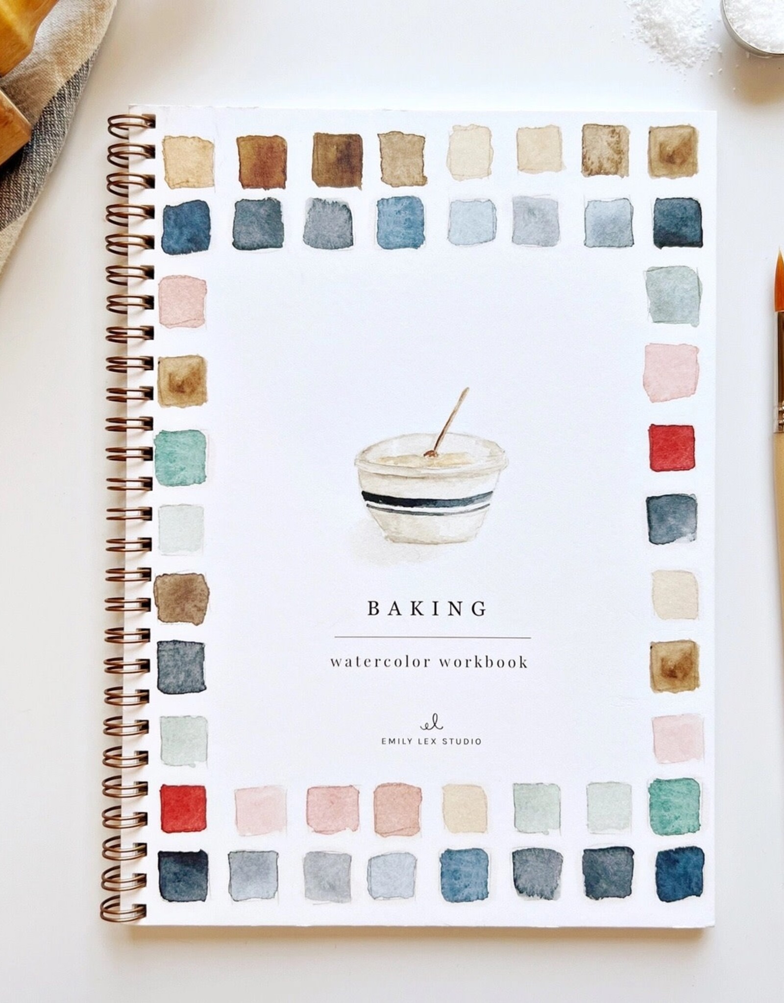emily lex studio Baking watercolor workbook
