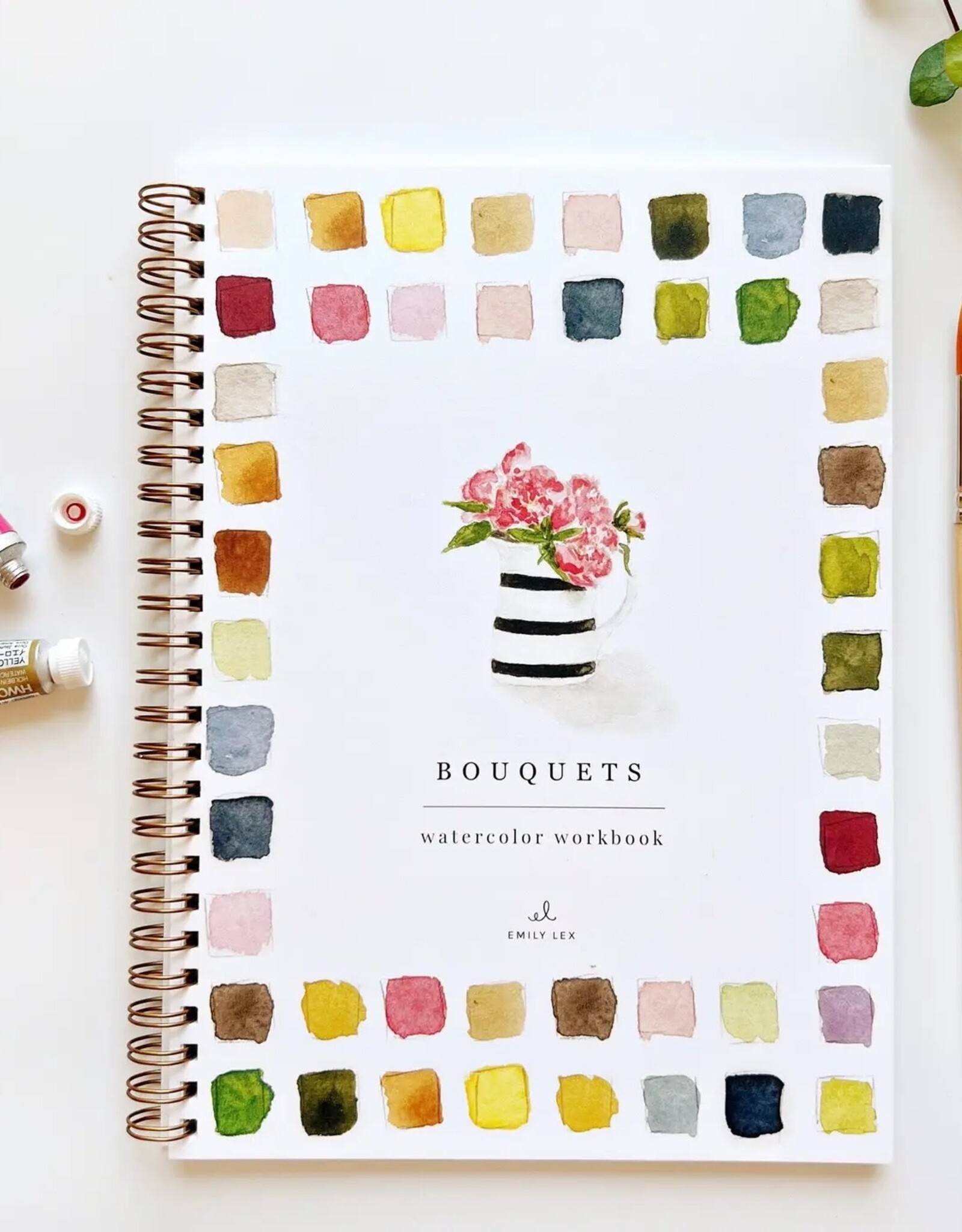 emily lex studio Bouquets watercolor workbook
