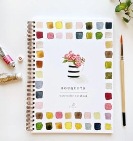 emily lex studio Bouquets watercolor workbook