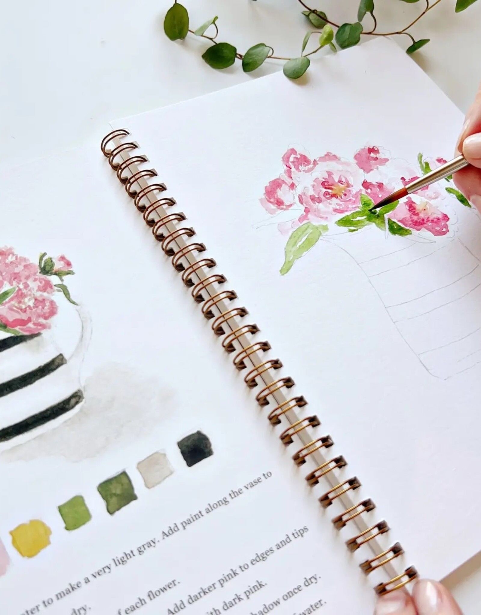 emily lex studio Bouquets watercolor workbook