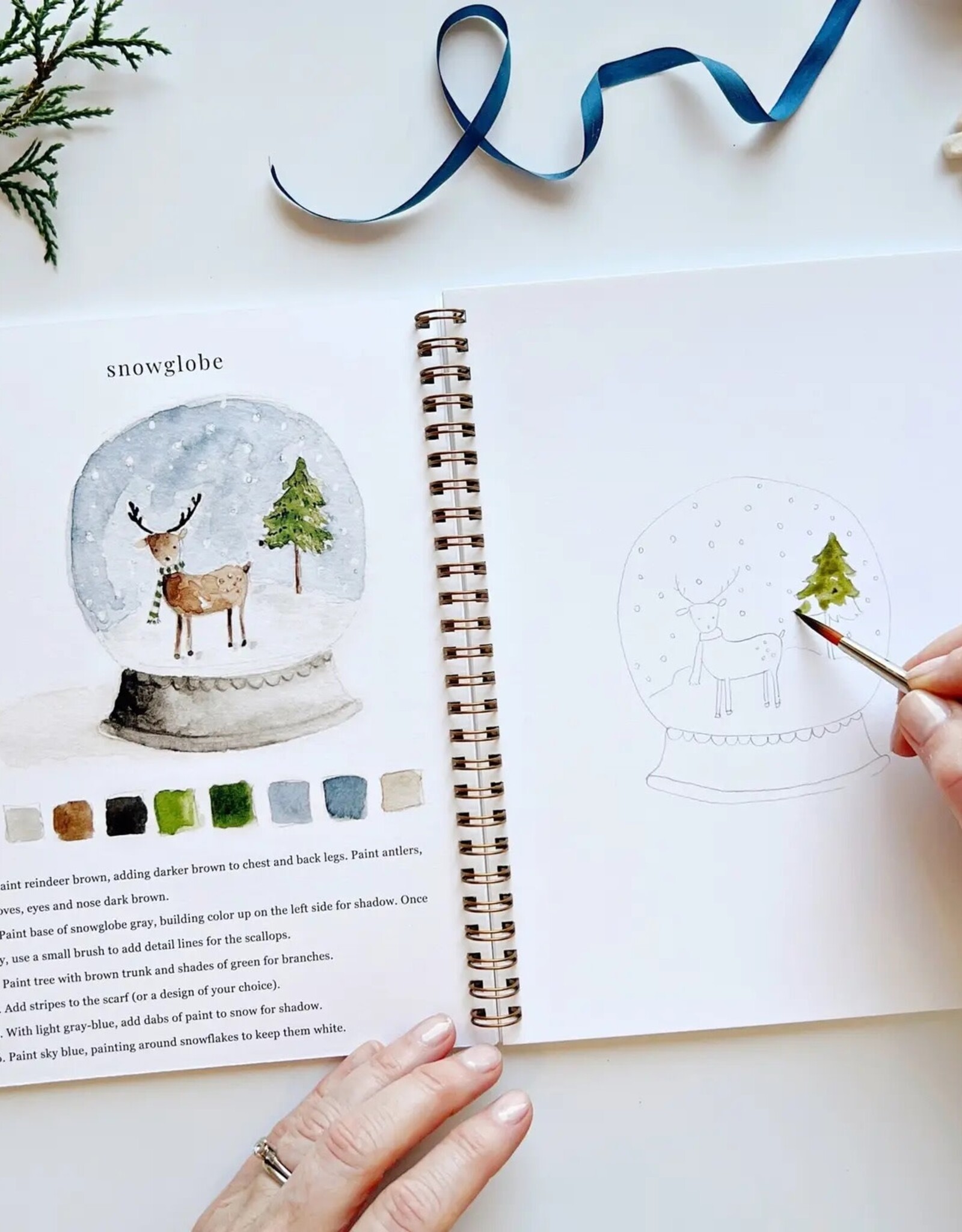 emily lex studio winter watercolor workbook