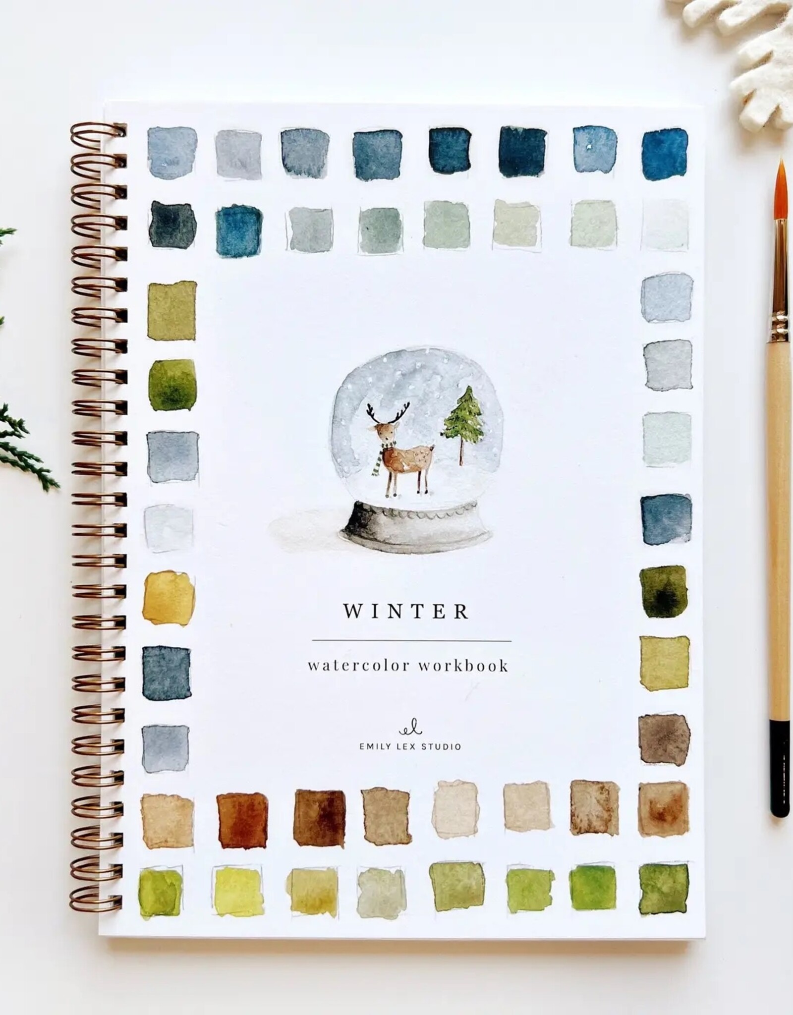 emily lex studio winter watercolor workbook