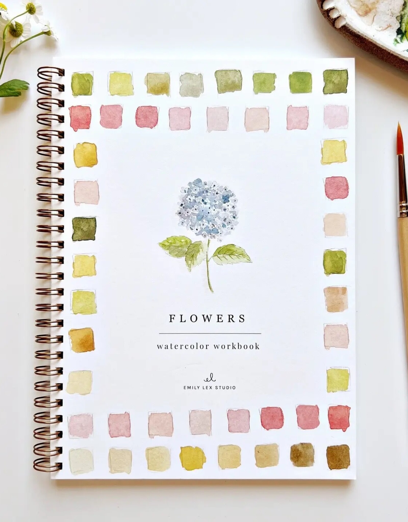 emily lex studio flowers watercolor workbook