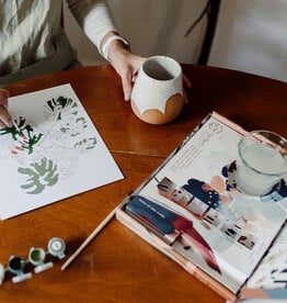 Crate & Paper Cherry Blossoms Paint-By-Numbers Kit
