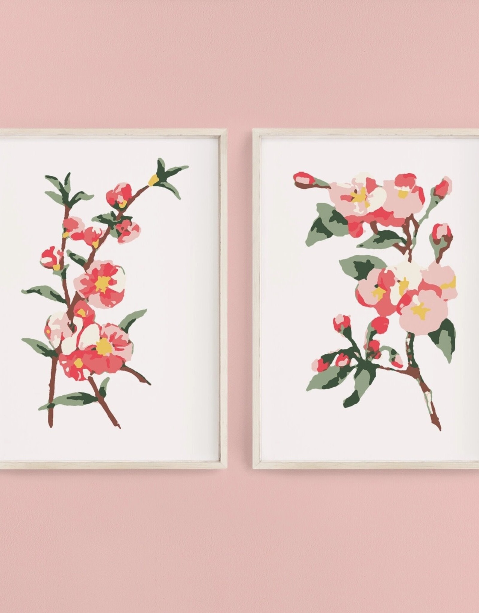 Crate & Paper Cherry Blossoms Paint-By-Numbers Kit