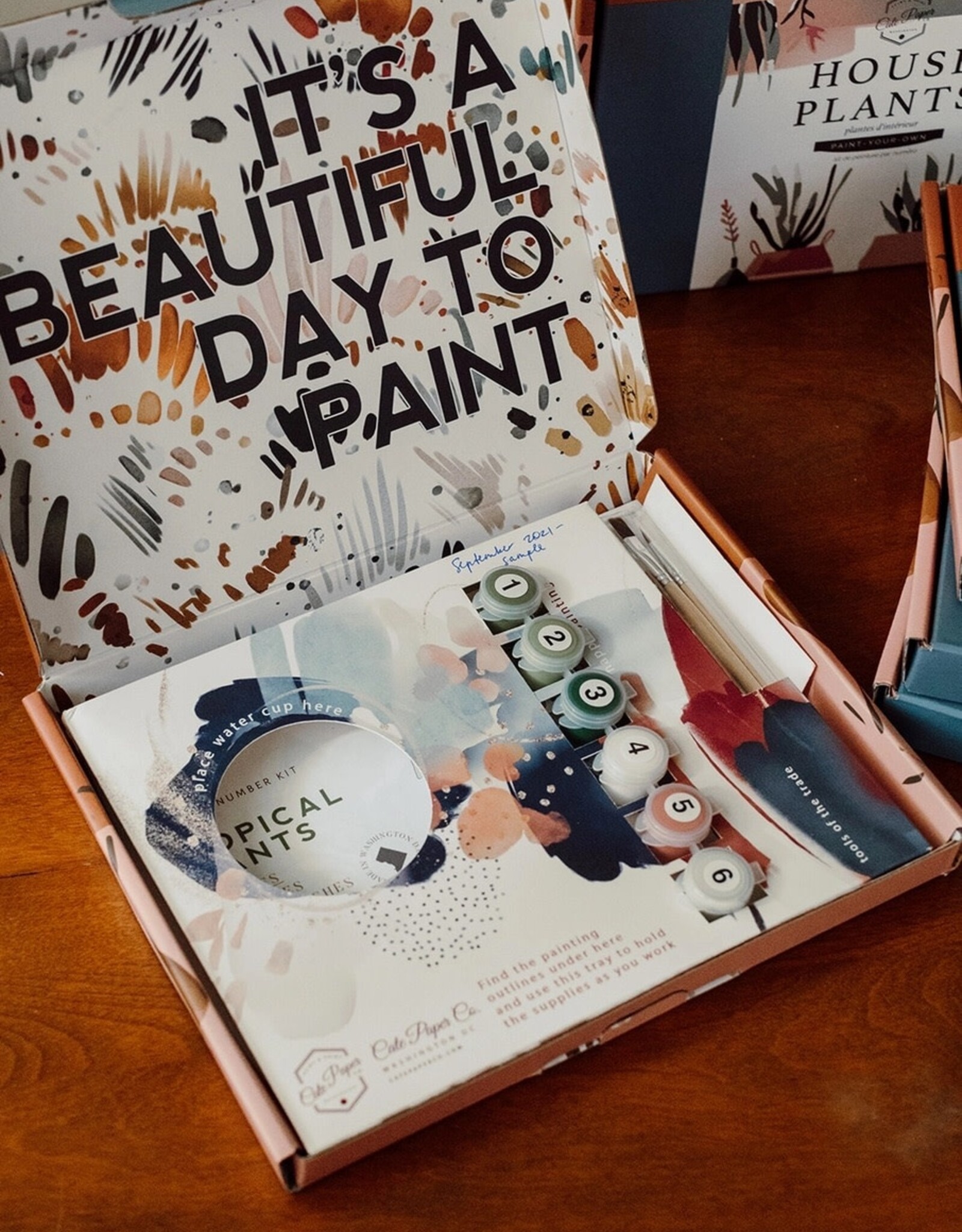 Crate & Paper Cherry Blossoms Paint-By-Numbers Kit