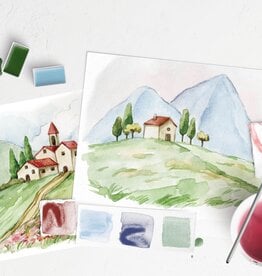 Crate & Paper Italian Fields Watercolor Painting Kit