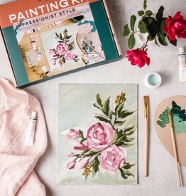 Crate & Paper Abstract Roses Painting Kit, Impressionist Painting Kit