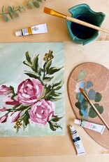 Crate & Paper Abstract Roses Painting Kit, Impressionist Painting Kit