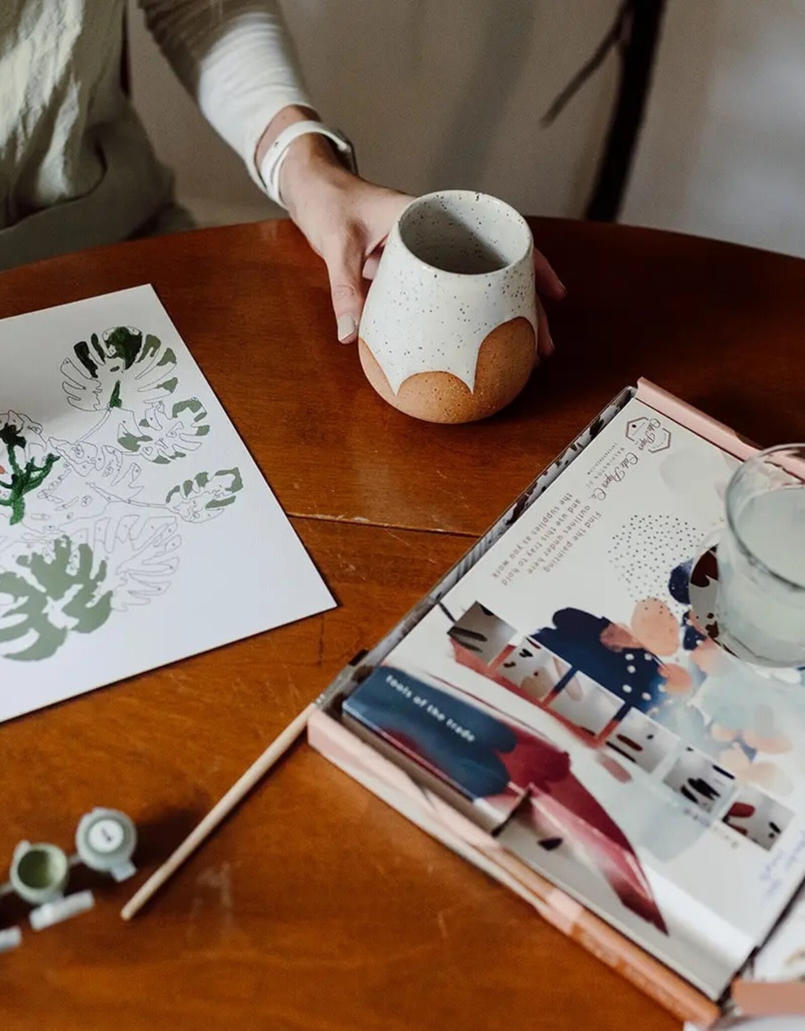 Crate & Paper Peony Blossoms Paint-By-Numbers Kit