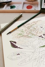 Crate & Paper Peony Blossoms Paint-By-Numbers Kit