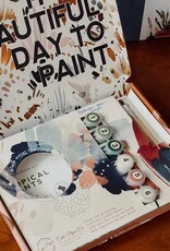 Crate & Paper Peony Blossoms Paint-By-Numbers Kit
