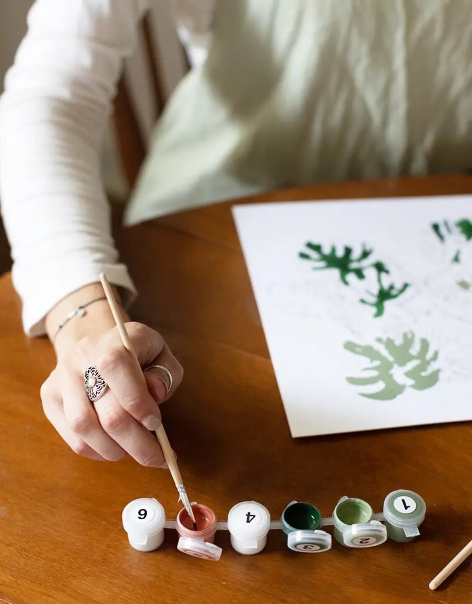 Crate & Paper Red Poppies Paint-By-Numbers Kit