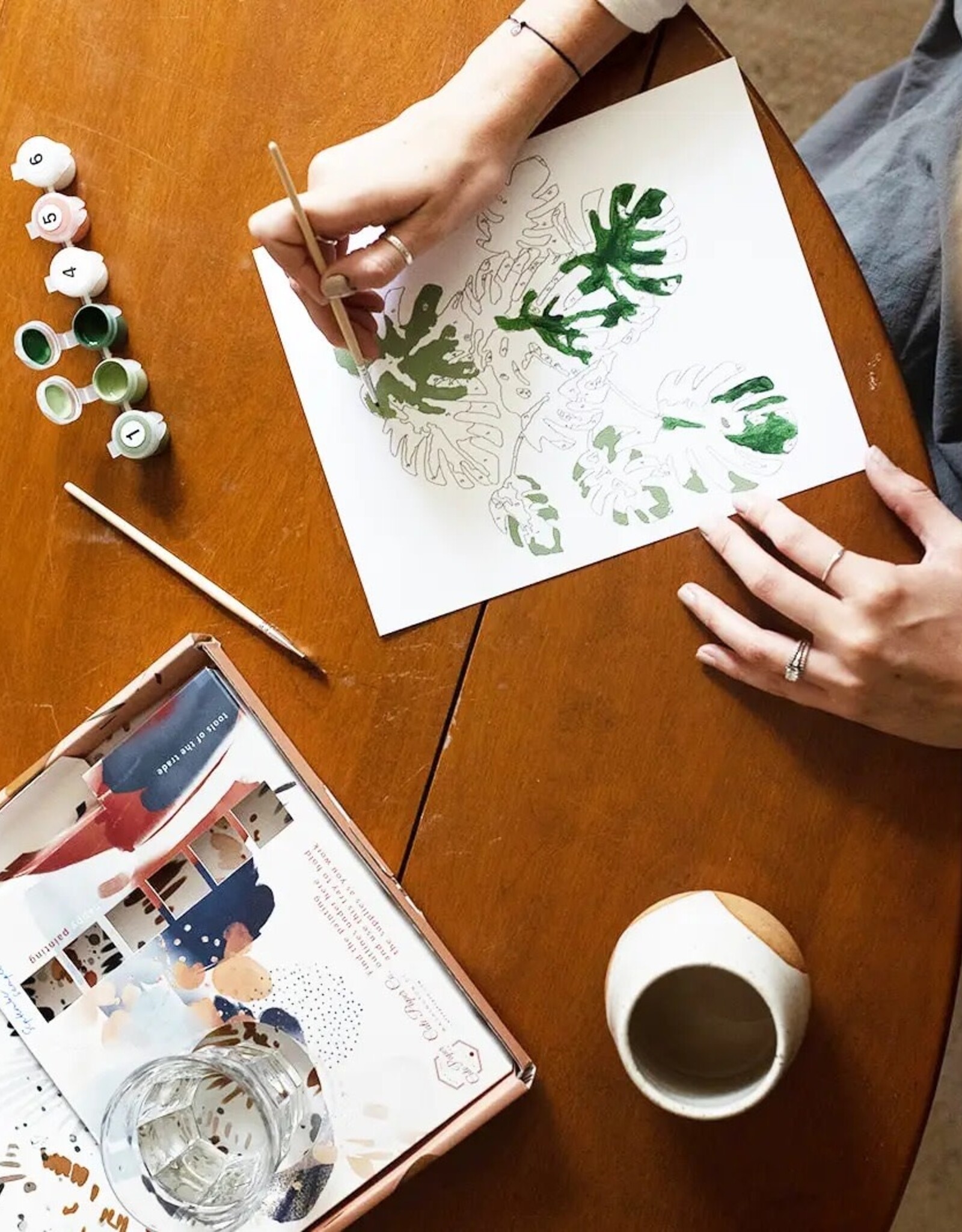 Crate & Paper Red Poppies Paint-By-Numbers Kit
