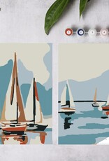 Crate & Paper Sailboats At Sea Paint-By-Numbers Kit