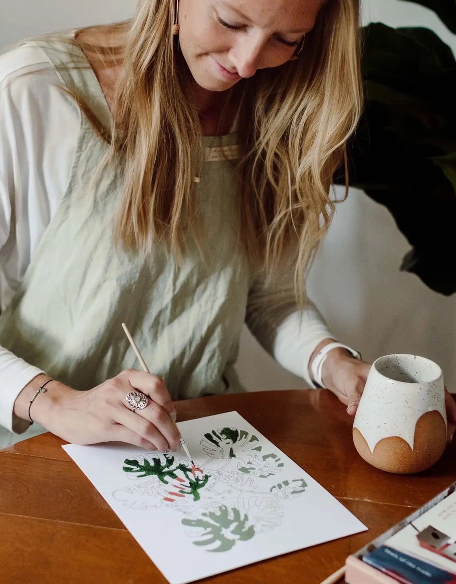 Crate & Paper Snowy Woods Paint-By-Numbers Kit