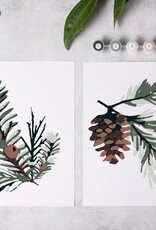 Crate & Paper Winter Greenery Paint-By-Numbers Kit