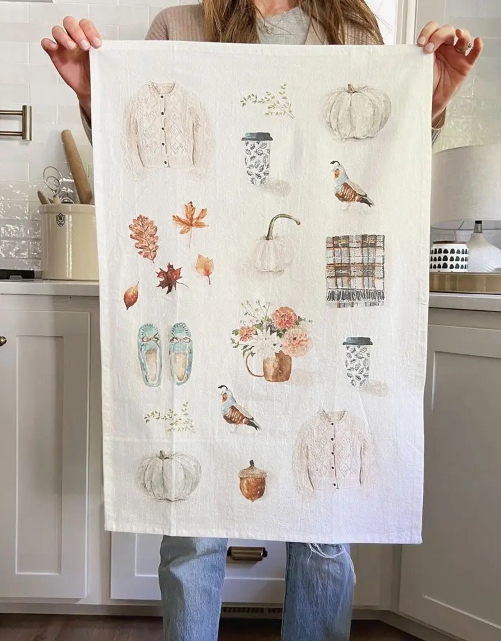 emily lex studio Holiday Tea Towels by Emily lex