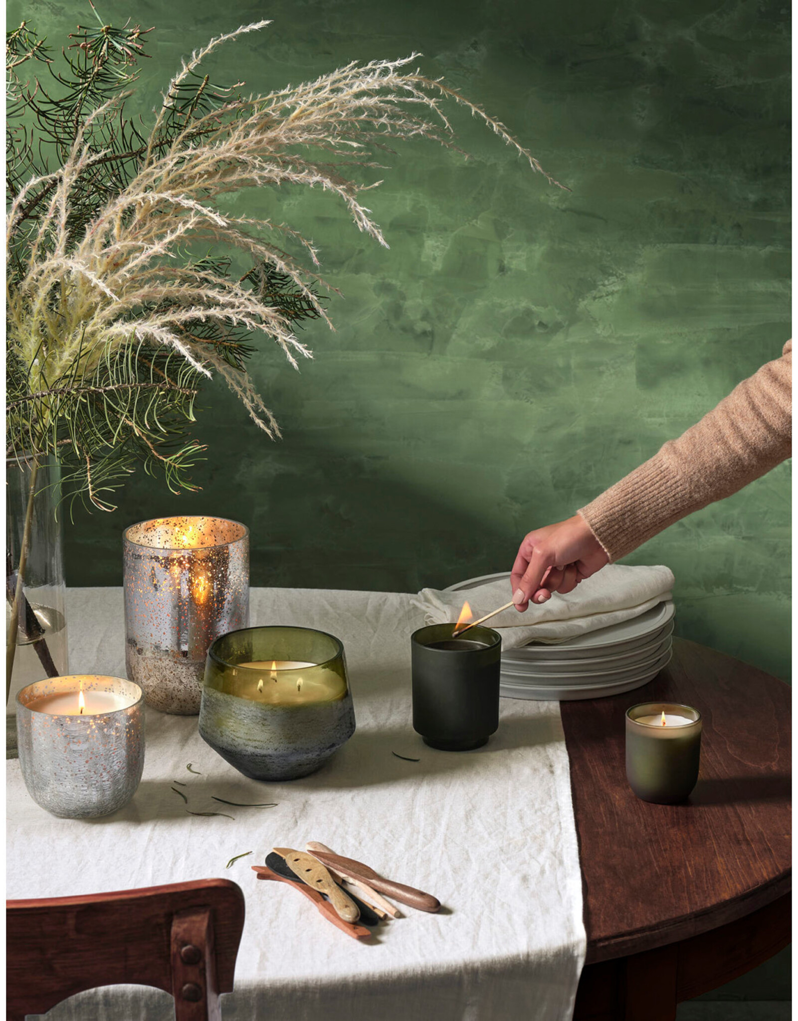 Illume Balsam & Cedar Crackle Small Glass Candle