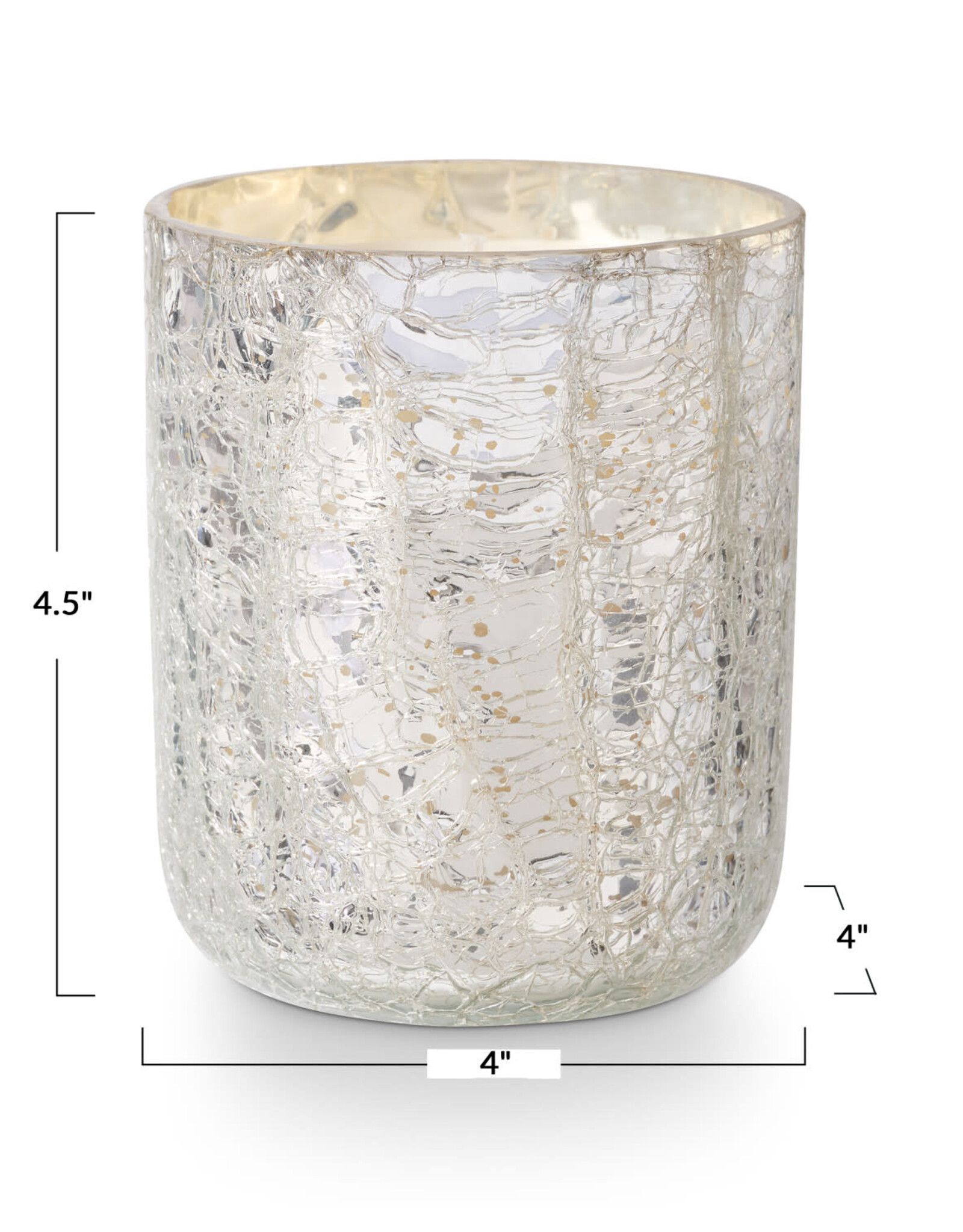Illume Balsam & Cedar Crackle Small Glass Candle
