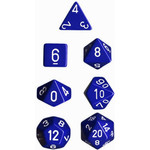 Blue Opaque Dice Set