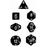 Black Opaque Dice Set